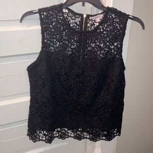 Black lace blouse